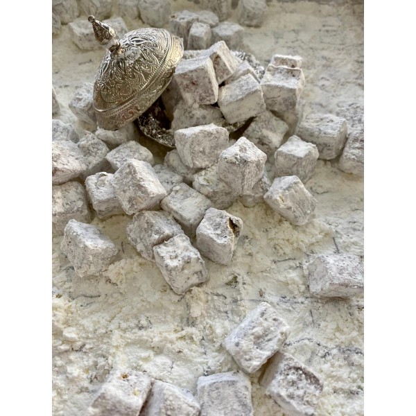 Bi Çitle Çifte Kavrulmuş Antep Fıstıklı Pudralı Lokum